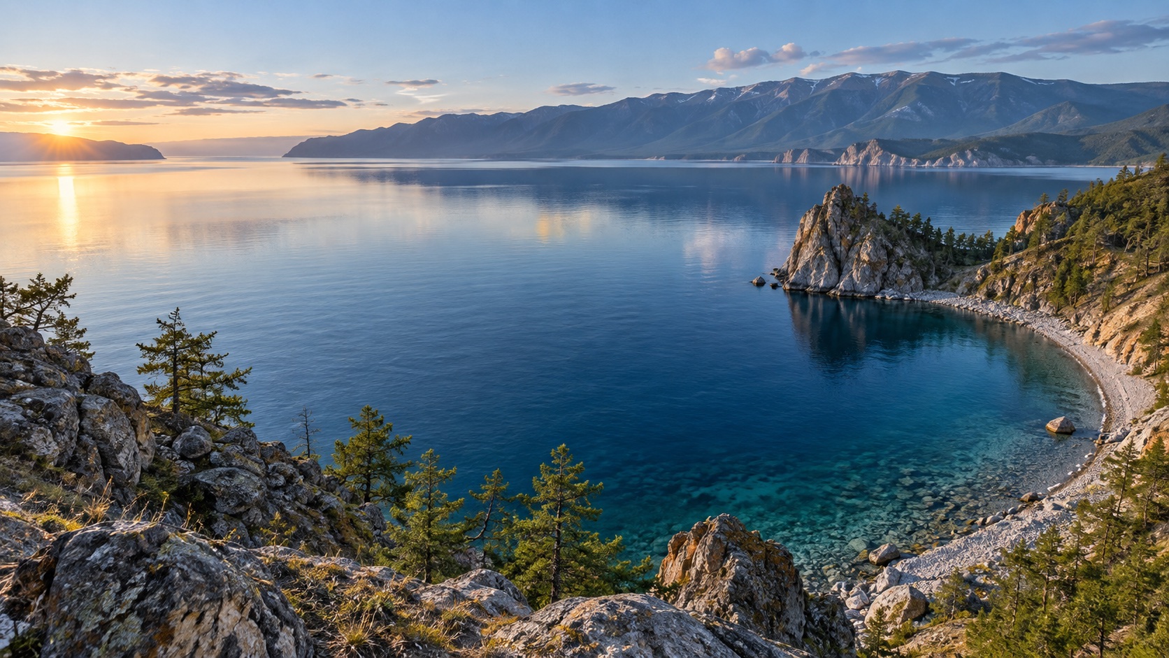 Illustration of Lake Baikal
